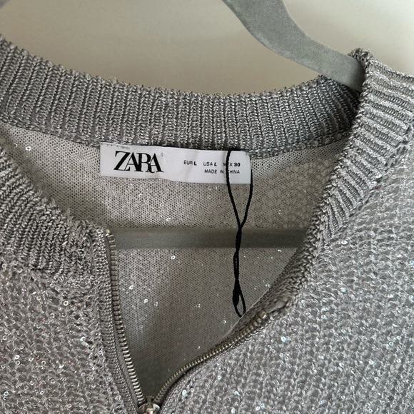 NWOT Zara Sweater Jacket - Picture 3 of 4